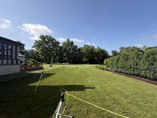 After professional grass installation
