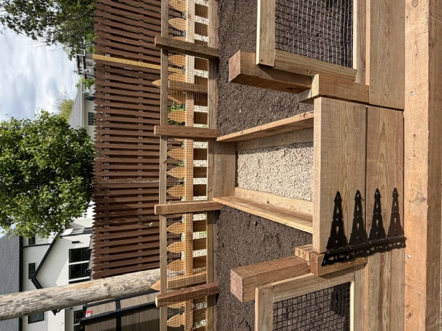 Raised garden bed installation